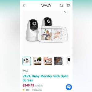 VAVA Baby Monitor with Split Screen (model VA-IH009)